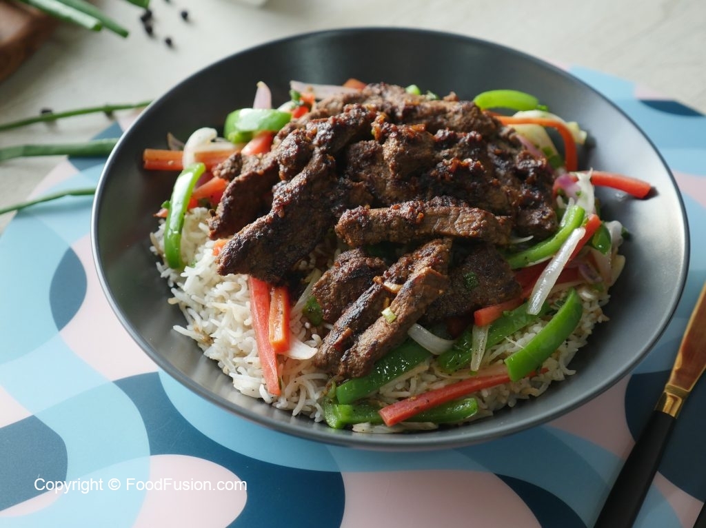 Beef Steak Strips Rice Bowl – Food Fusion - Pakistani's No 1 Quick ...
