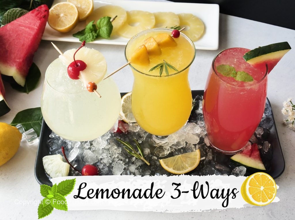 Lemonade 3ways with 7up Food Fusion