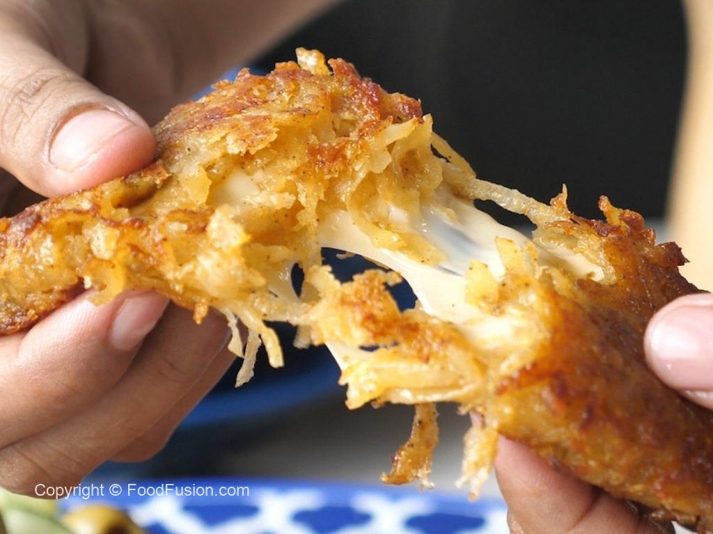 Cheese Stuffed Hash browns – Food Fusion