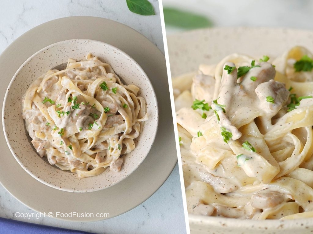 Cream cheese Alfredo Pasta Food Fusion