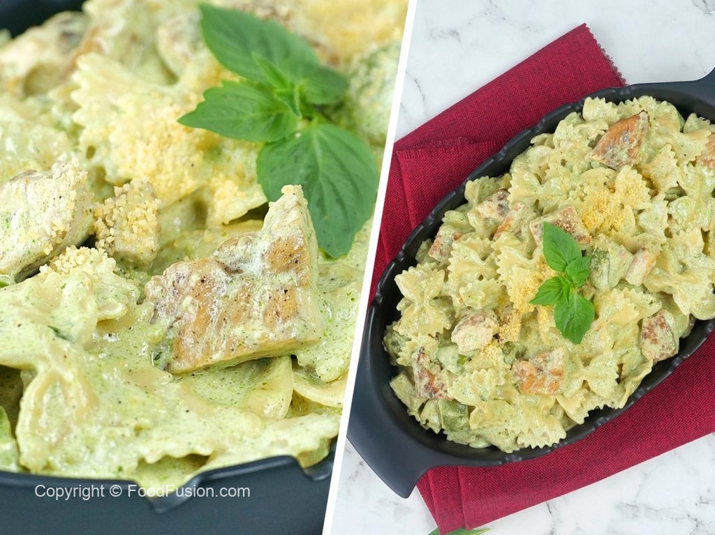 Chicken Pesto Pasta Food Fusion