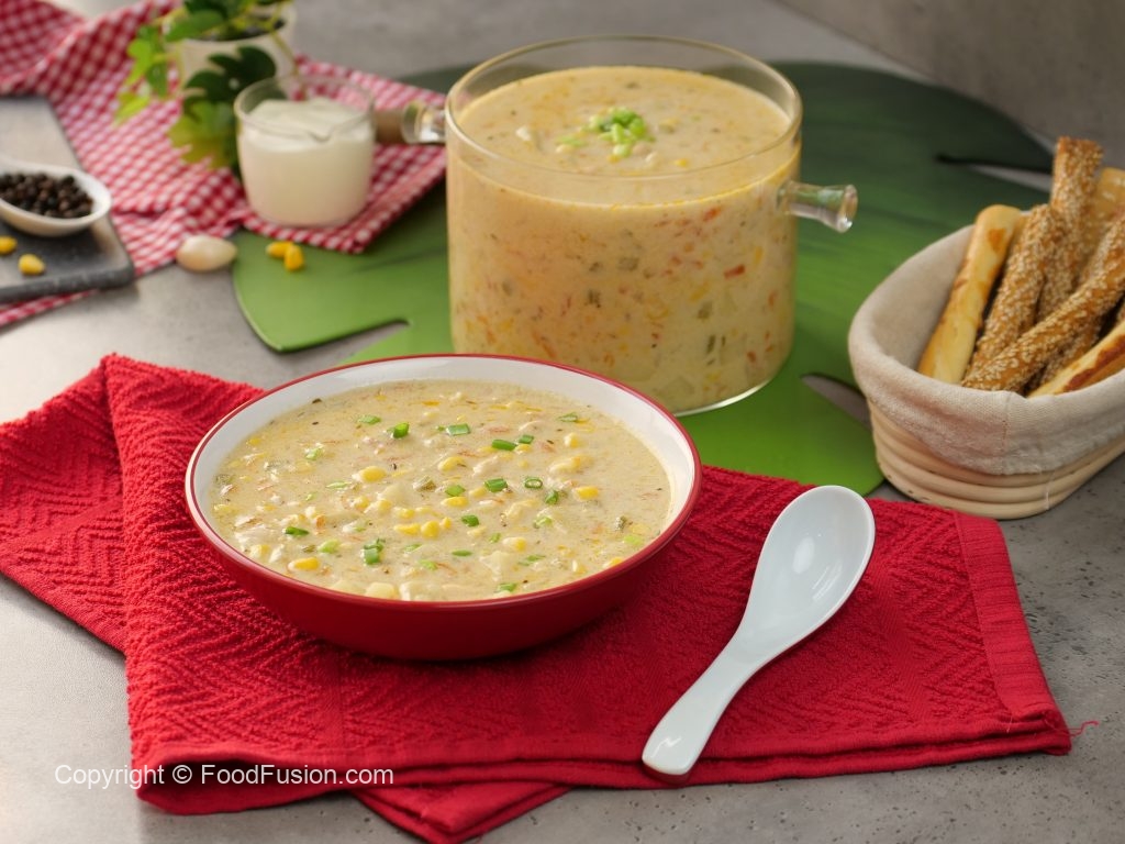 Chicken Corn Soup Mix Recipe by Food Fusion 