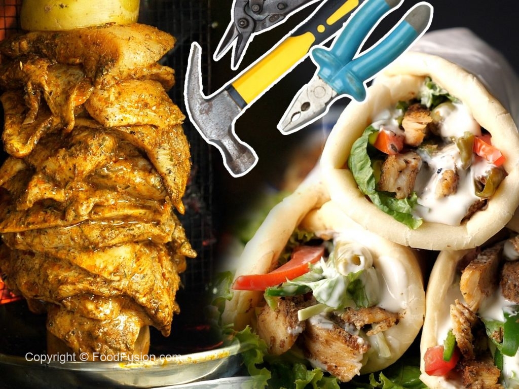 Doner Shawarma with DIY Homemade Doner Shawarma Grill Food Fusion