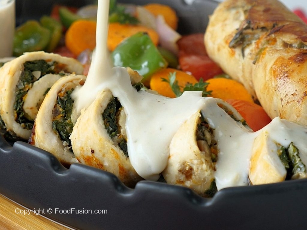 Chicken Roulade with Cheese Sauce – Food Fusion - Pakistani's No 1 ...
