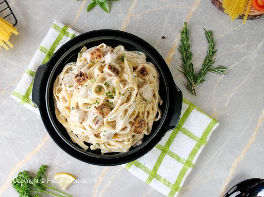 Alfredo Sauce Pasta Strips Food Fusion