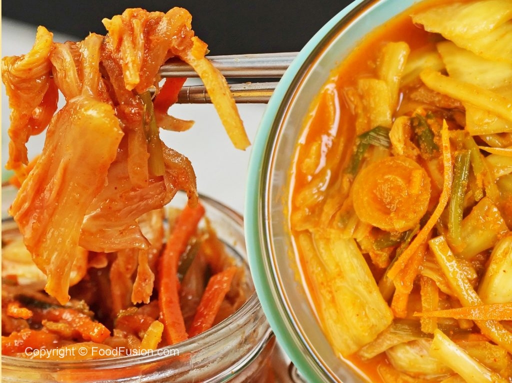 How to make easy kimchi at home korean kimchi recipe food fusion