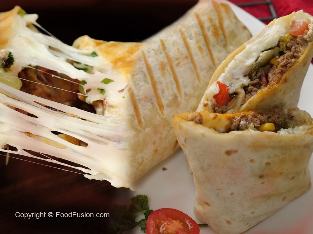 Cheesy Beef Burritos – Food Fusion