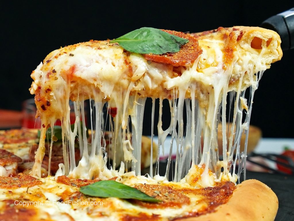 Italian Double Cheese Pizza Food Fusion