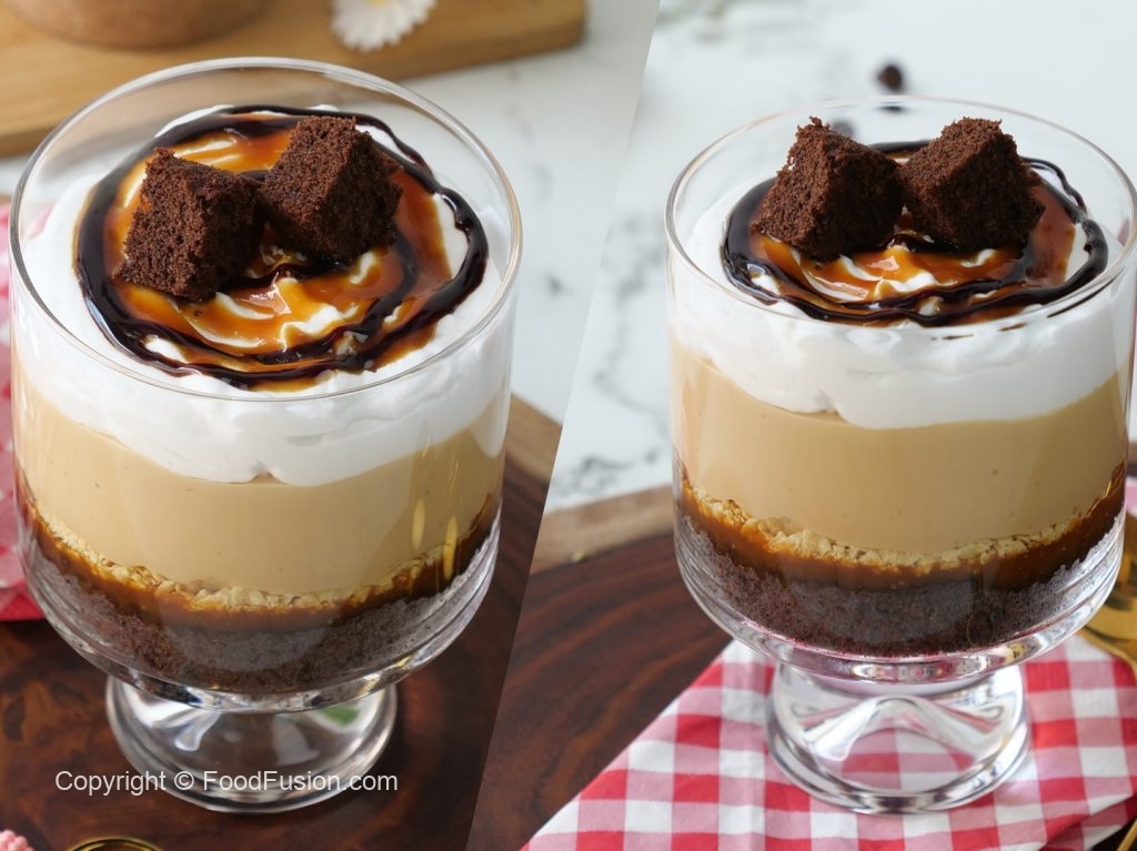 Milk Chocolate Caramel Trifle Cups Chocolate Trifle Dessert Food Fusion