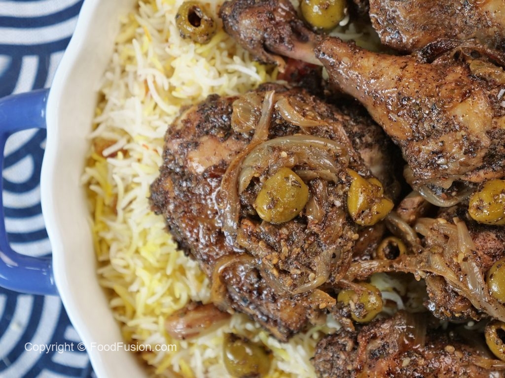 Za'atar Chicken With Saffron Rice Food Fusion
