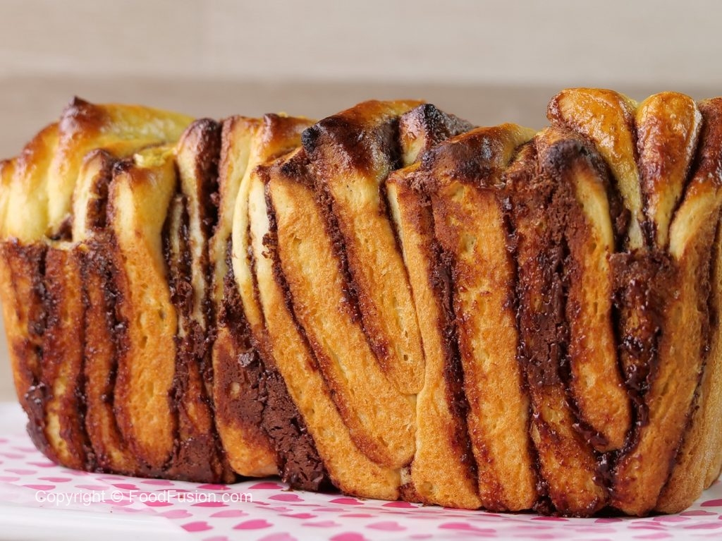 Nutella Brioche Bread With and without oven Food Fusion
