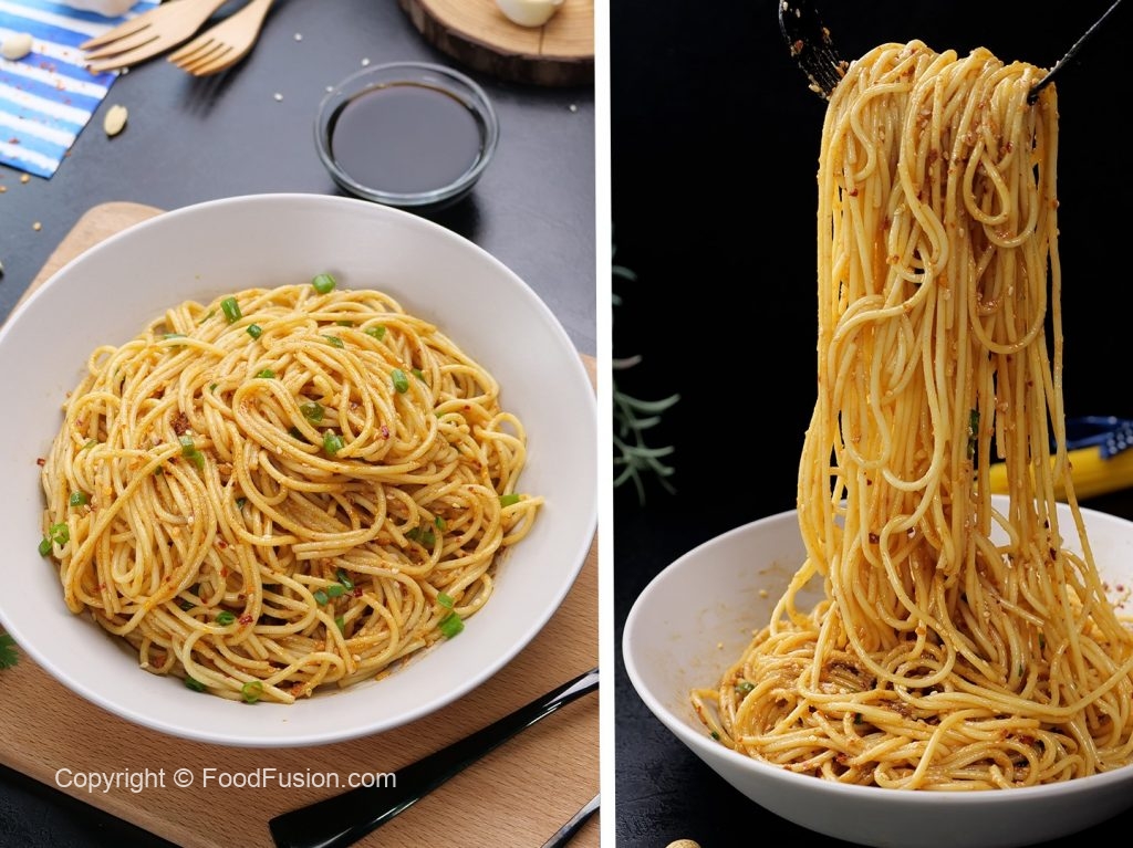 Spicy Korean Pasta Food Fusion