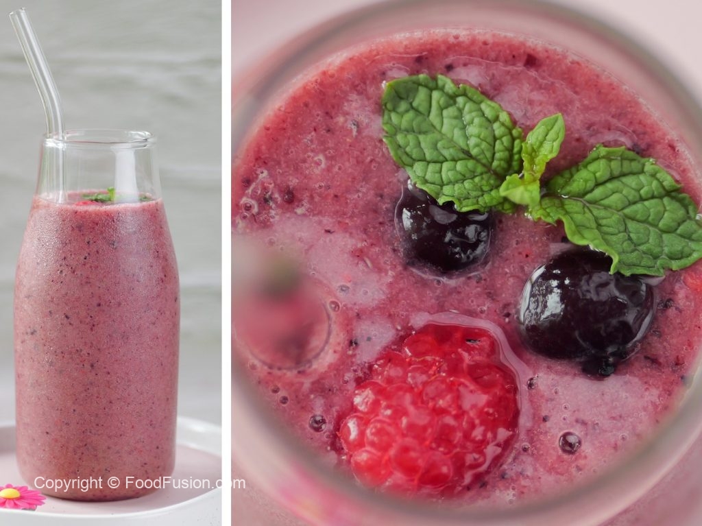 Banana Berry Green Tea Smoothie – Food Fusion