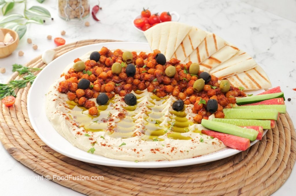 Hummus Chickpea Masala Food Fusion