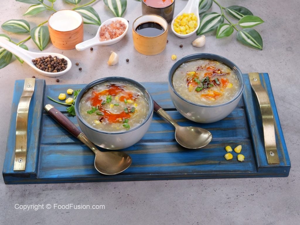 Chicken Corn Soup Mix Recipe by Food Fusion 