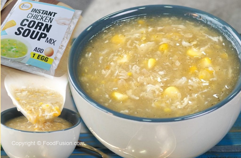 Instant Chicken Corn Soup Mix Food Fusion