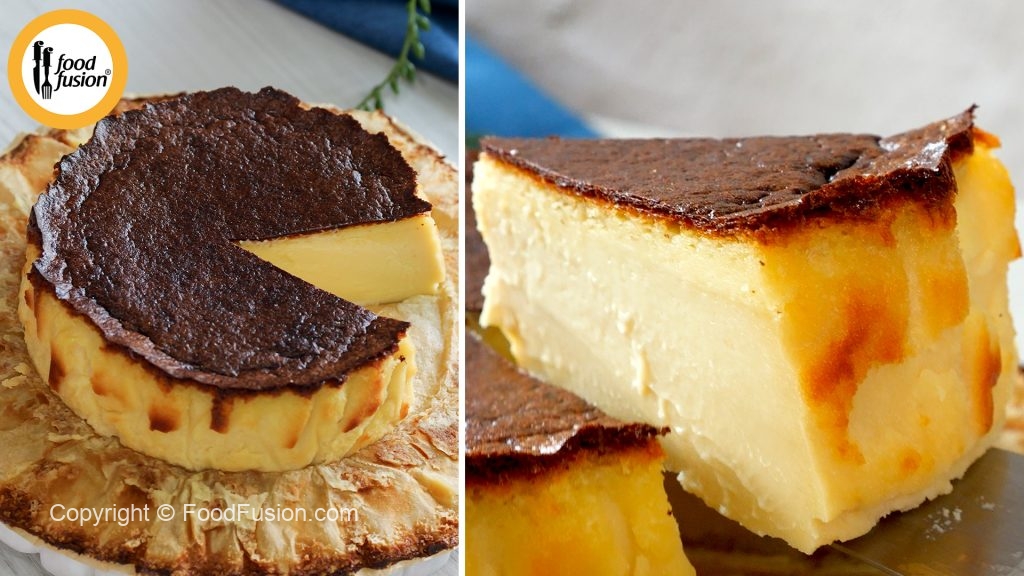 Air Fryer Burnt Basque Cheesecake – Food Fusion
