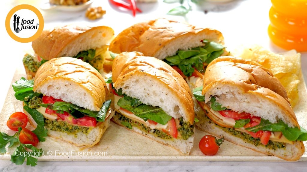 Italian Pesto Sandwich – Food Fusion